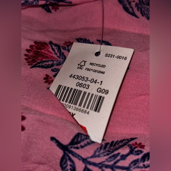 NEW Old Navy Pink Square Neck Tie-Back Cutout Floral Maxi Swing Size 3X Dress - Picture 8 of 10